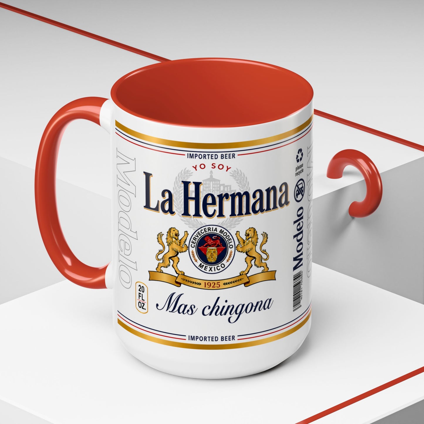 La Hermana Más Chingona Mug, Funny Spanish Sister Coffee Cup