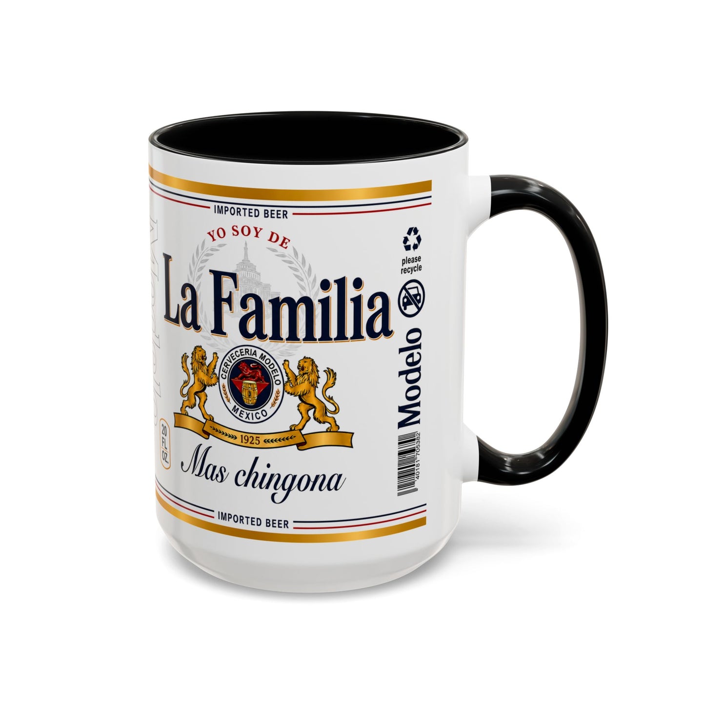 La Familia Más Chingona Mug, Funny Spanish Family Coffee Cup