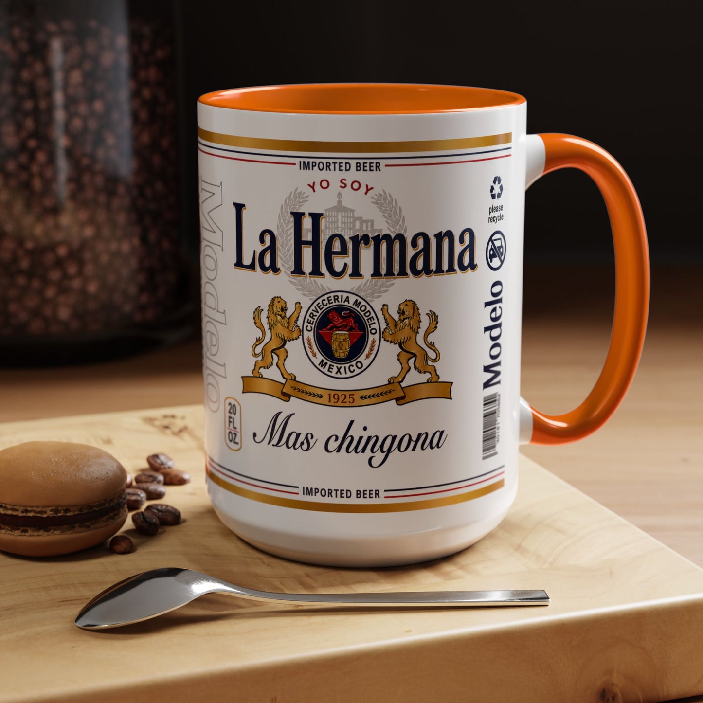 La Hermana Más Chingona Mug, Funny Spanish Sister Coffee Cup