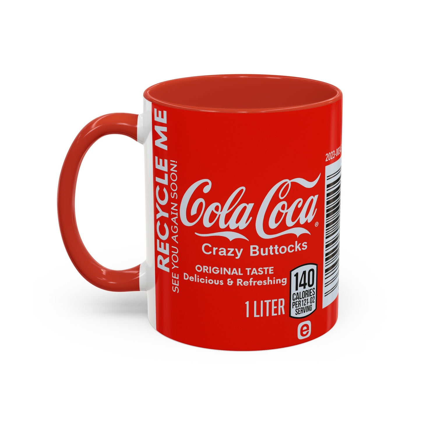 Cola Loca Funny Mug, Crazy Buttocks Design Cup