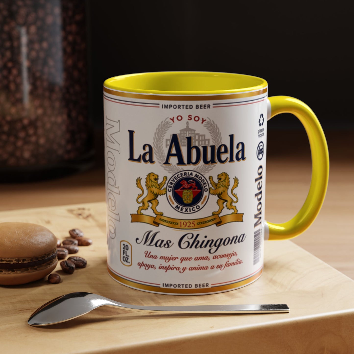 La Abuela Más Chingona Mug, Spanish Grandma Coffee Cup