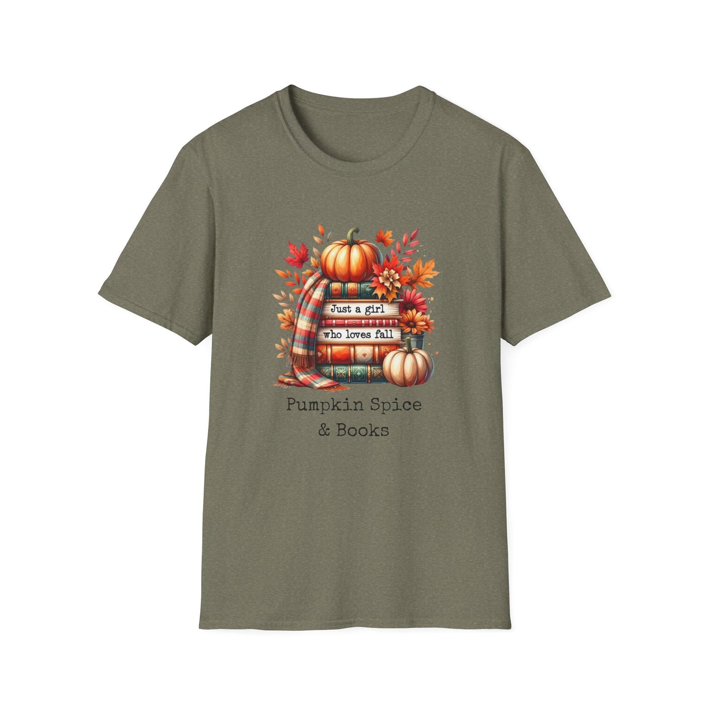 Pumpkin Spice & Books – Fall Reading T-Shirt