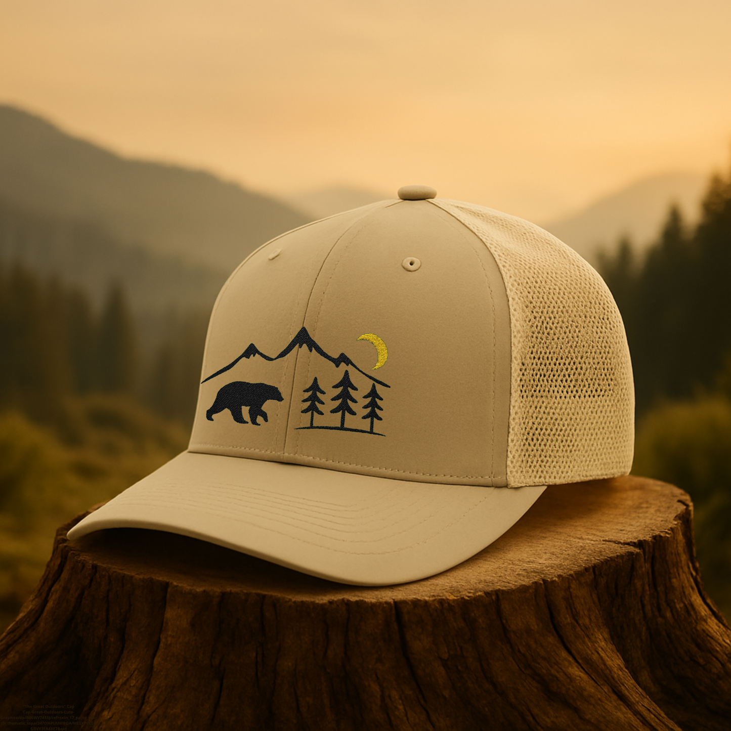Outdoors Bear Hat, Mountain Cap with