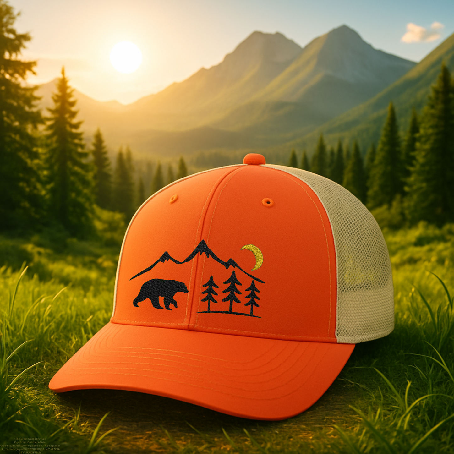 Outdoors Bear Hat, Mountain Cap with