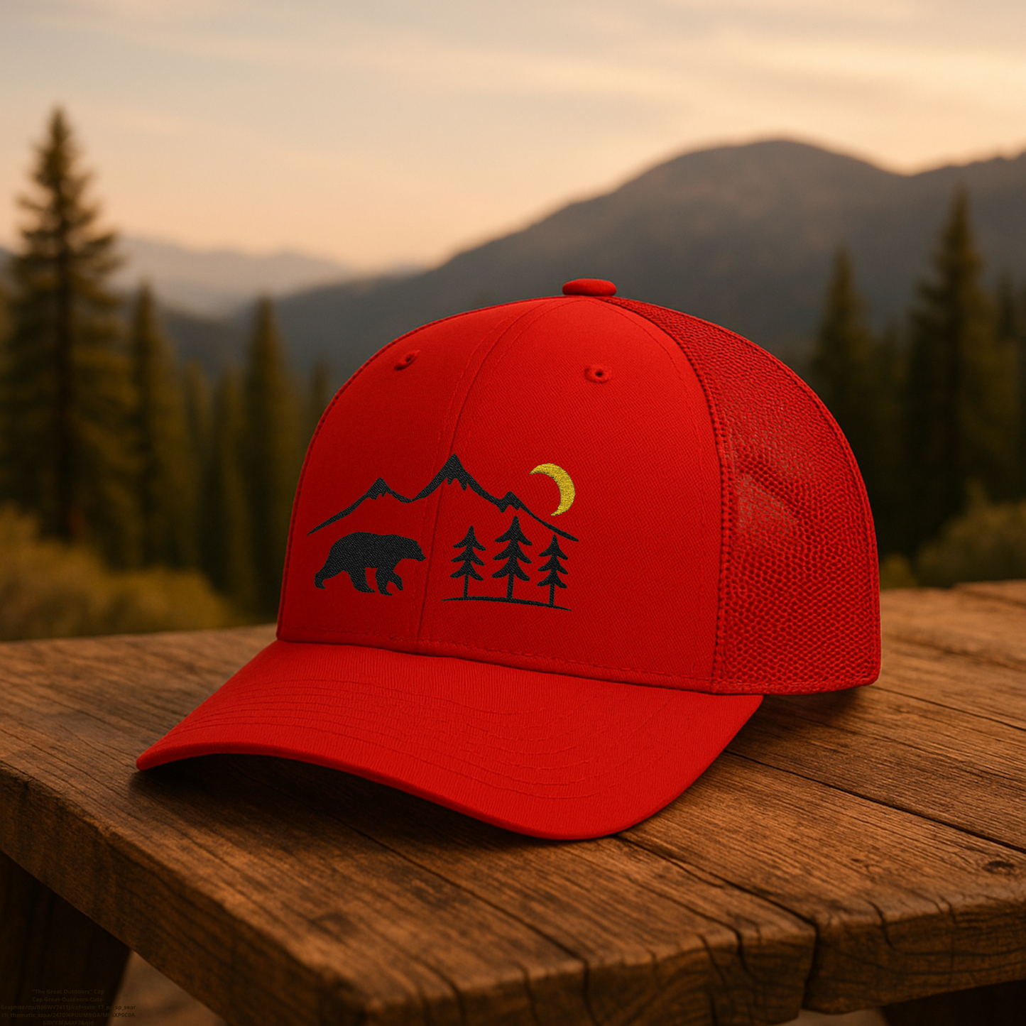 Outdoors Bear Hat, Mountain Cap with
