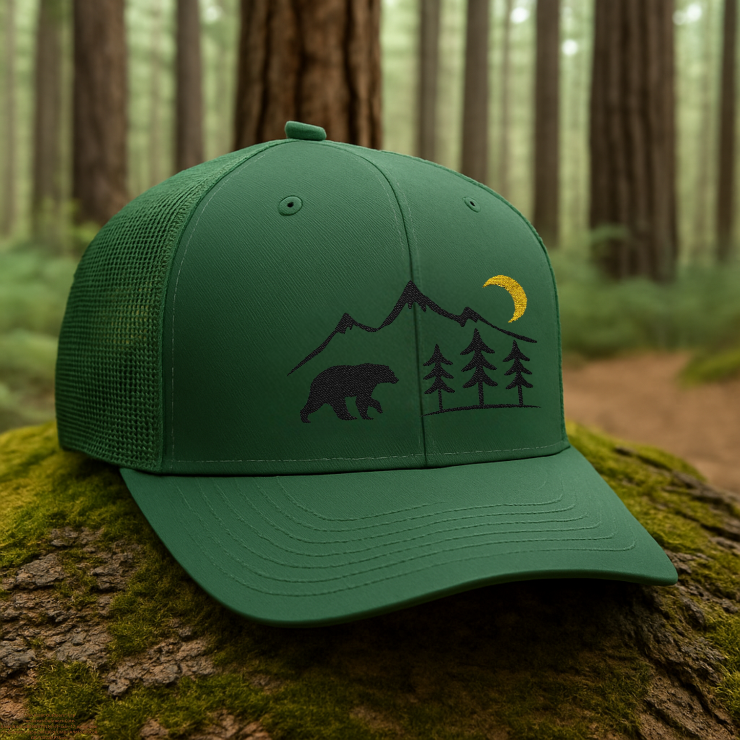 Outdoors Bear Hat, Mountain Cap with
