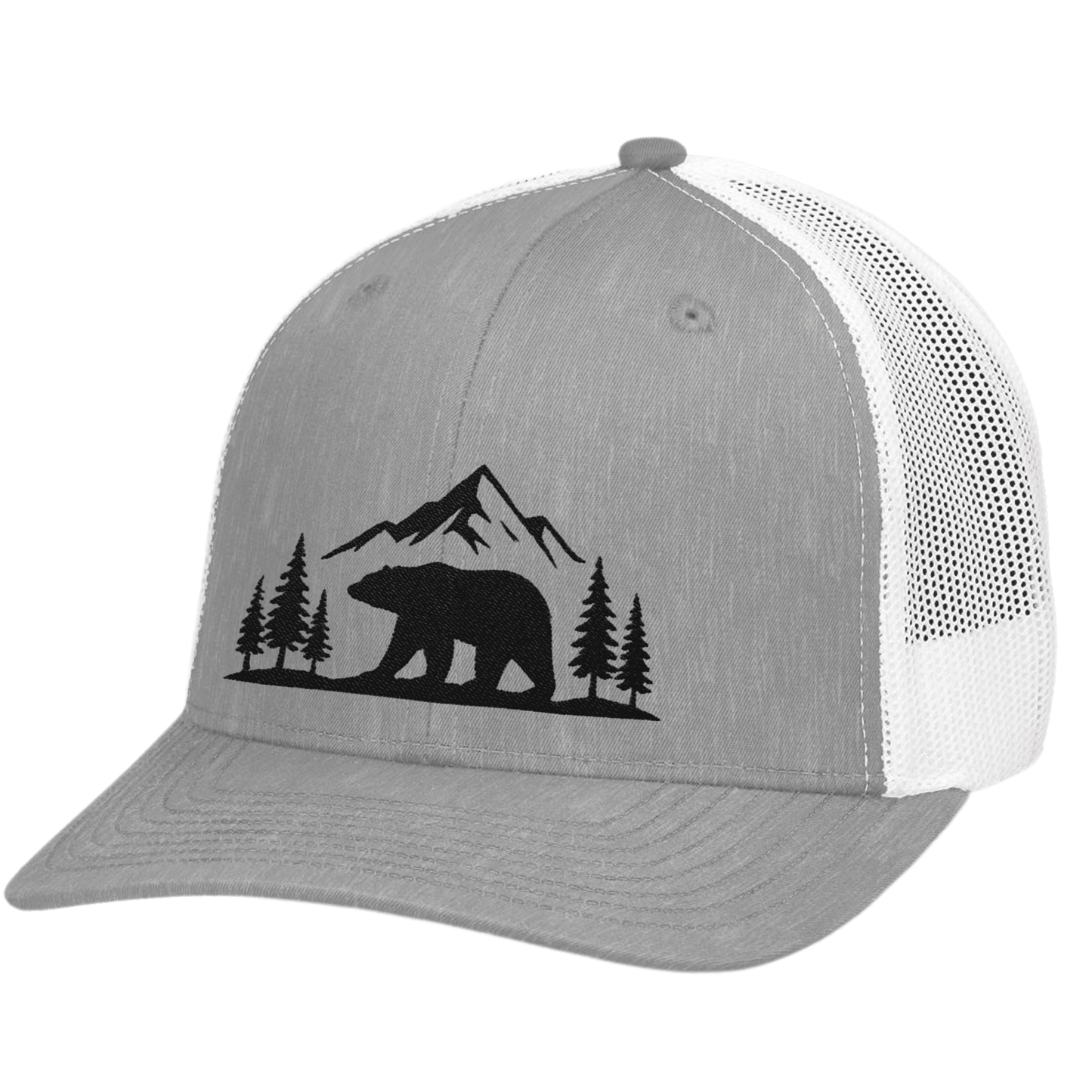 Mountain Bear Trucker Hat, Outdoor Cap