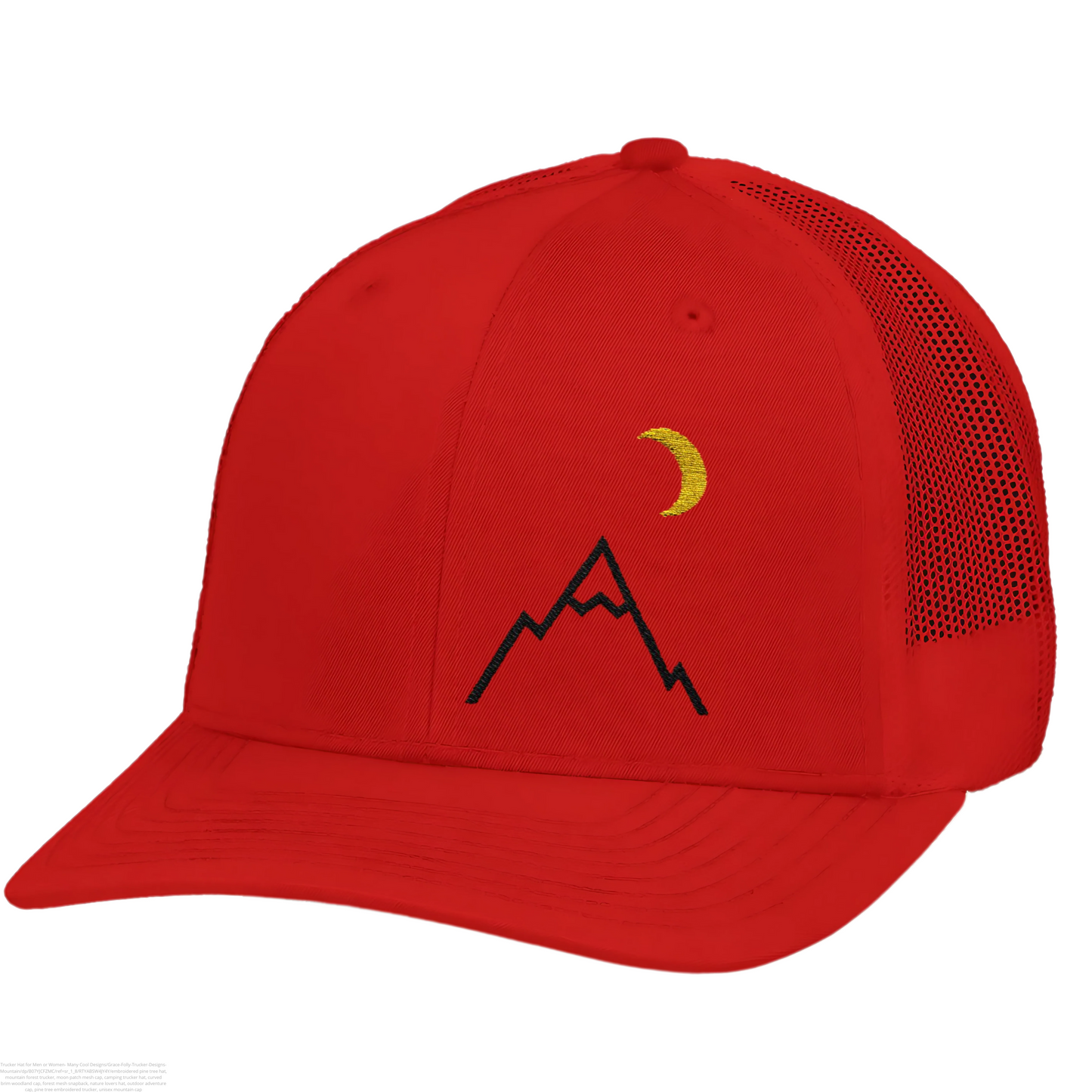 Lunar Peak – Embroidered Trucker Hat