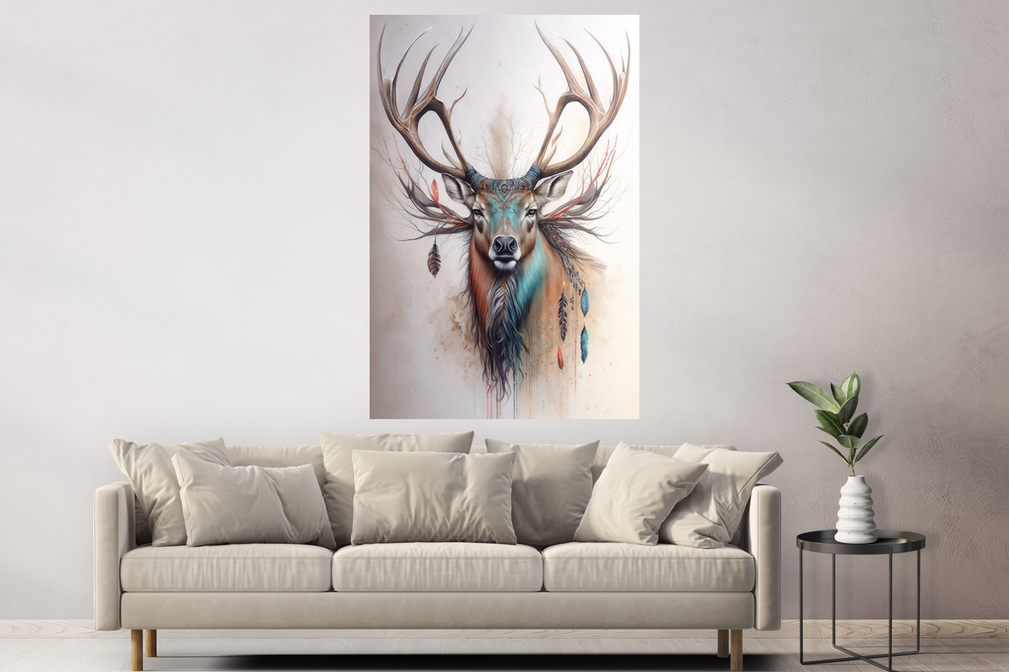 Sacred Stag – Canvas Wall Art