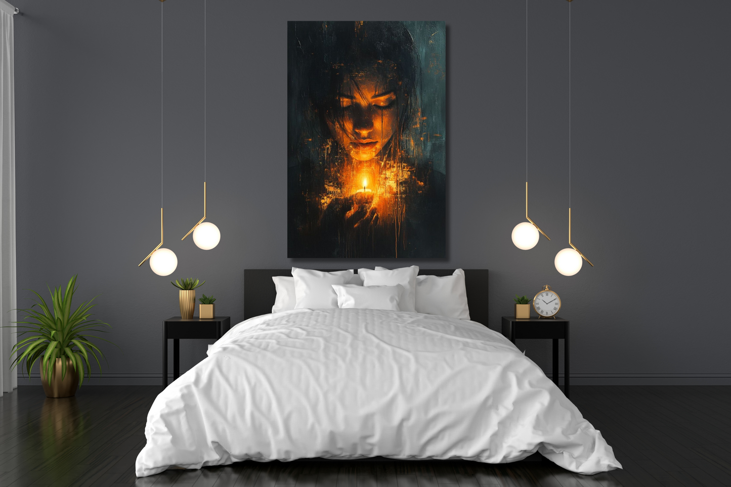 Eclipse Flame – Artistic Canvas