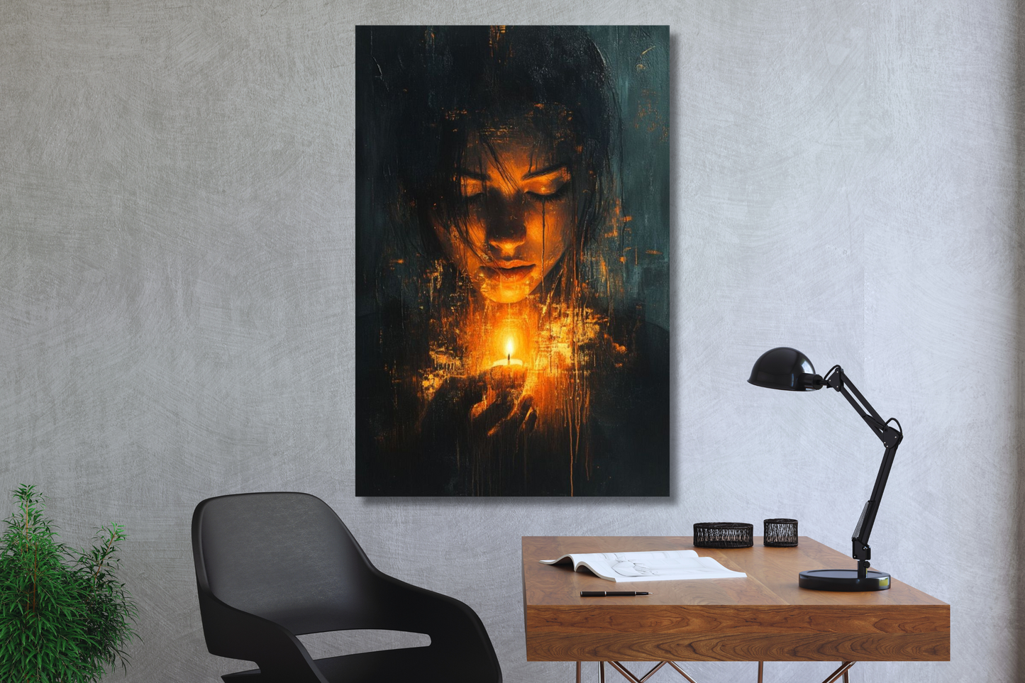 Eclipse Flame – Artistic Canvas