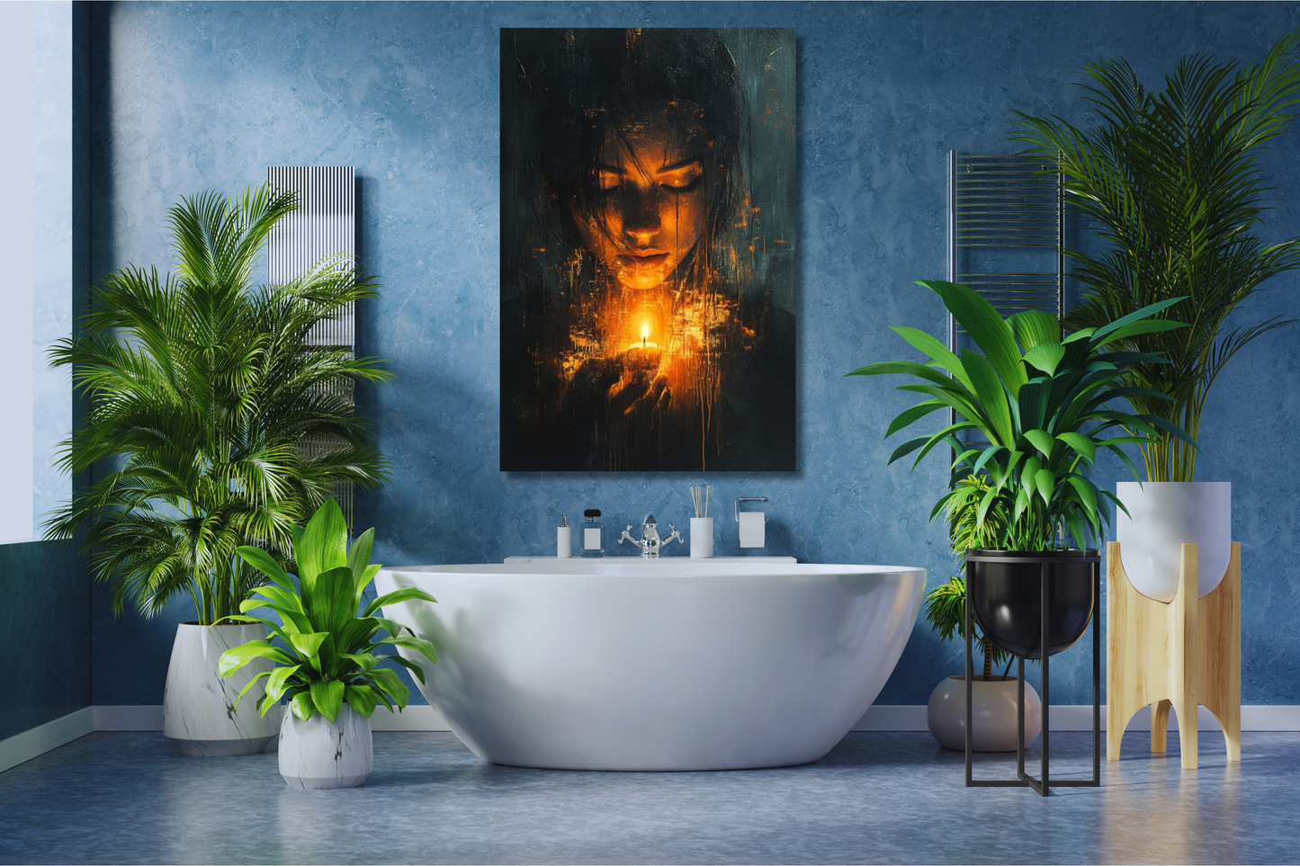 Eclipse Flame – Artistic Canvas