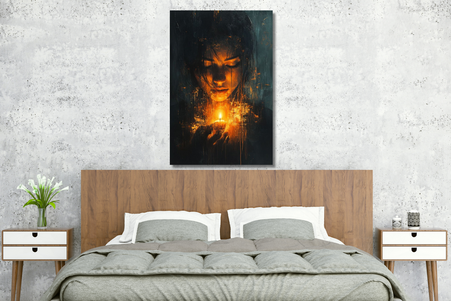 Eclipse Flame – Artistic Canvas