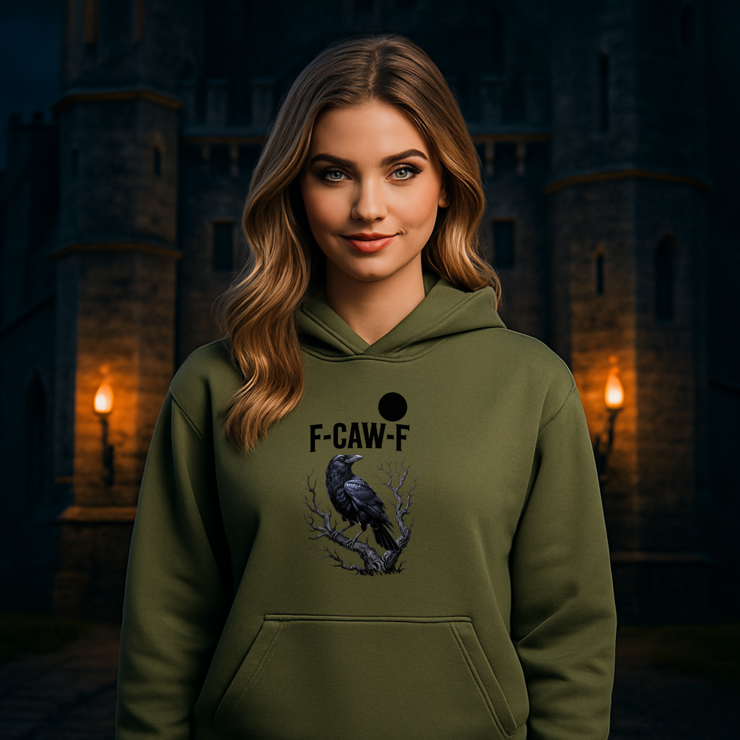 F-Caw-F Raven – Gothic Hoodie