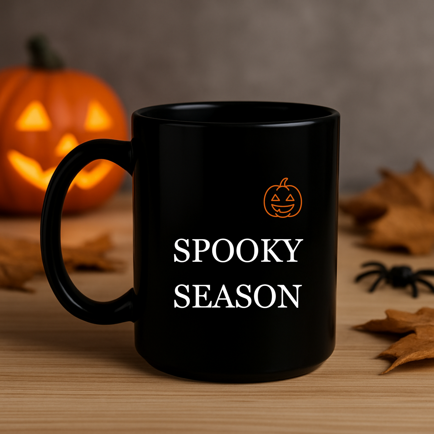 Spooky Season Coffee Mug, Halloween Pumpkin Mug