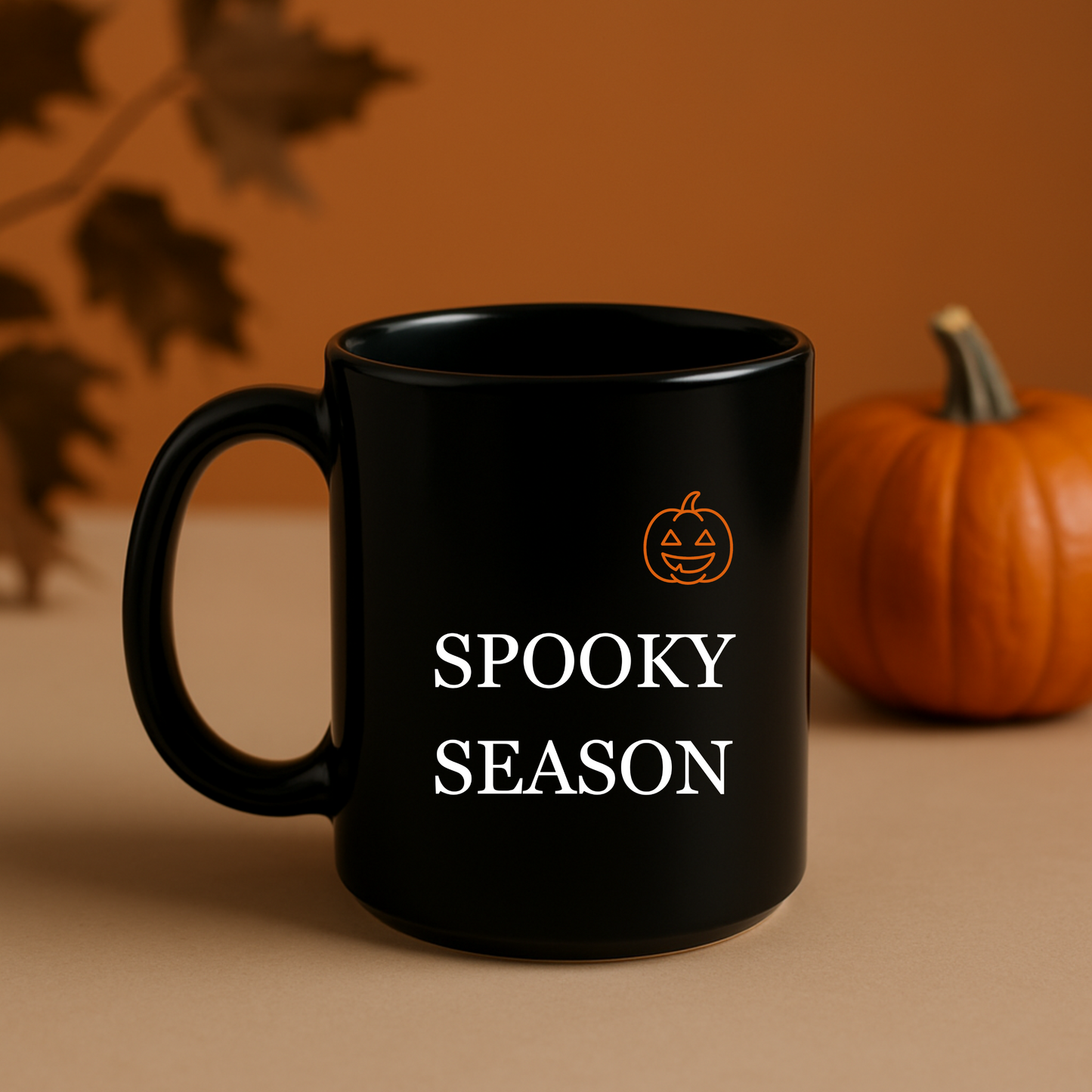 Spooky Season Coffee Mug, Halloween Pumpkin Mug
