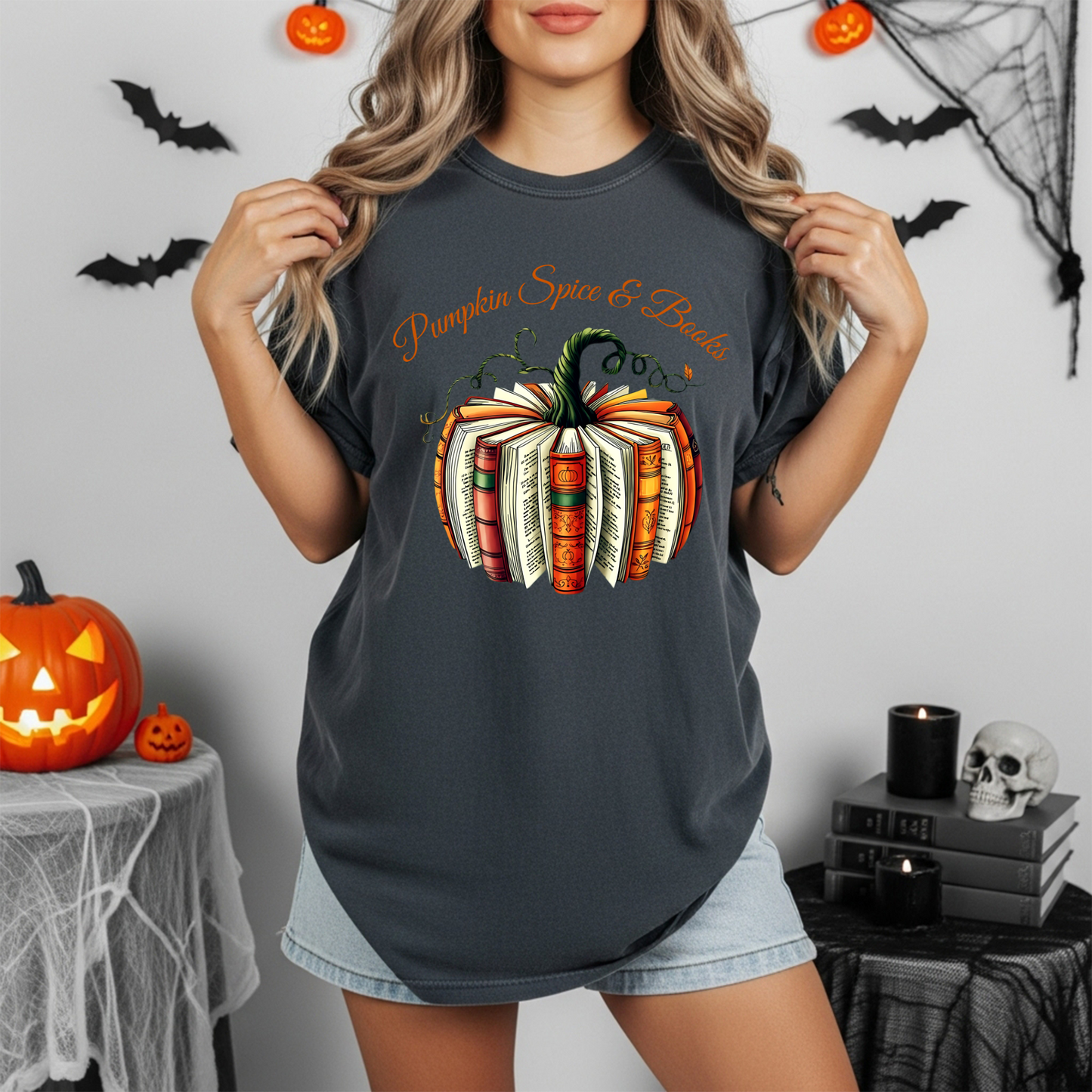 Pumpkin Spice & Books T-Shirt