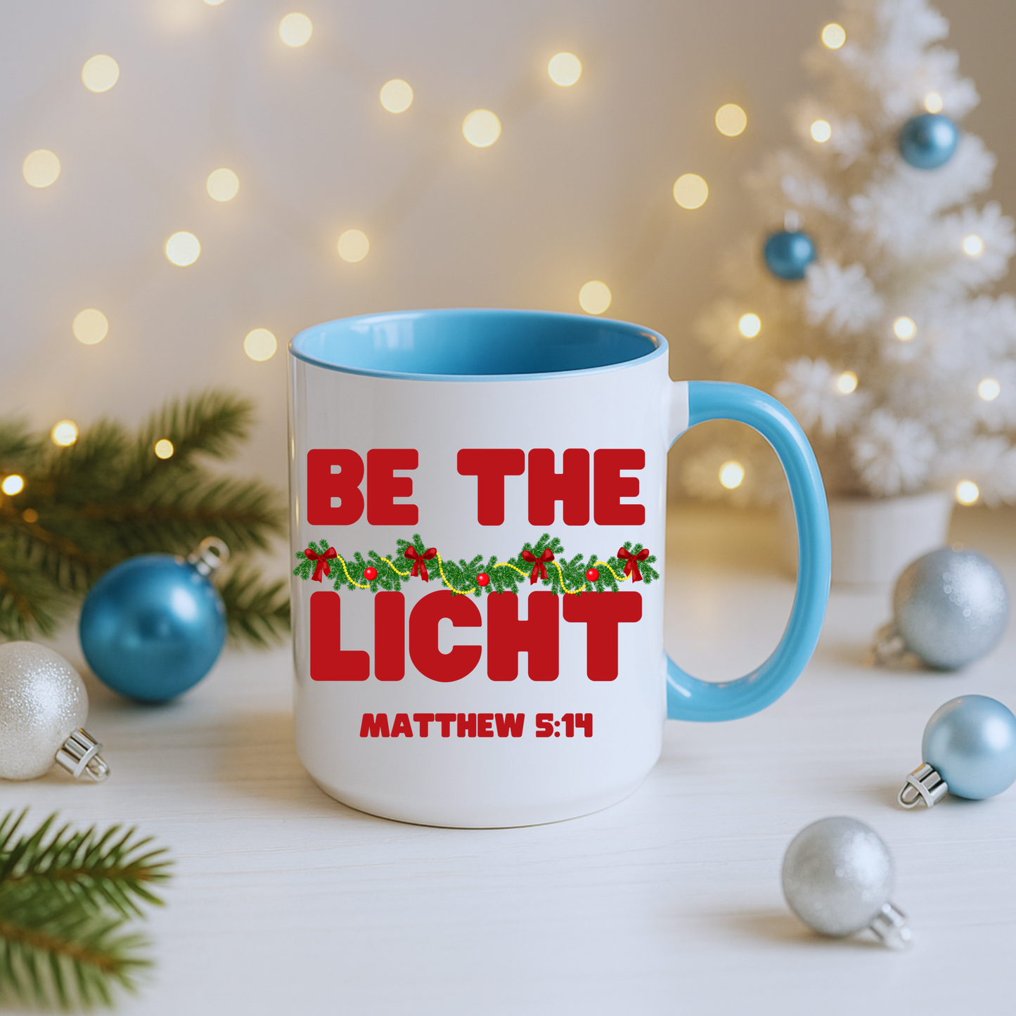 Be the Light – Matthew 5:14 Scripture Mug
