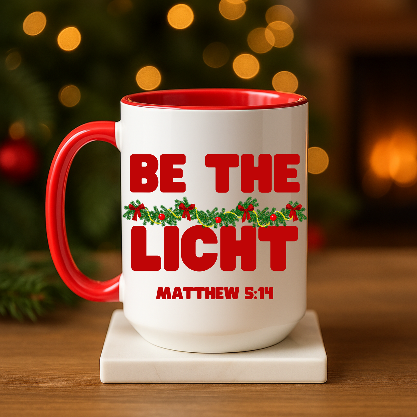 Be the Light – Matthew 5:14 Scripture Mug