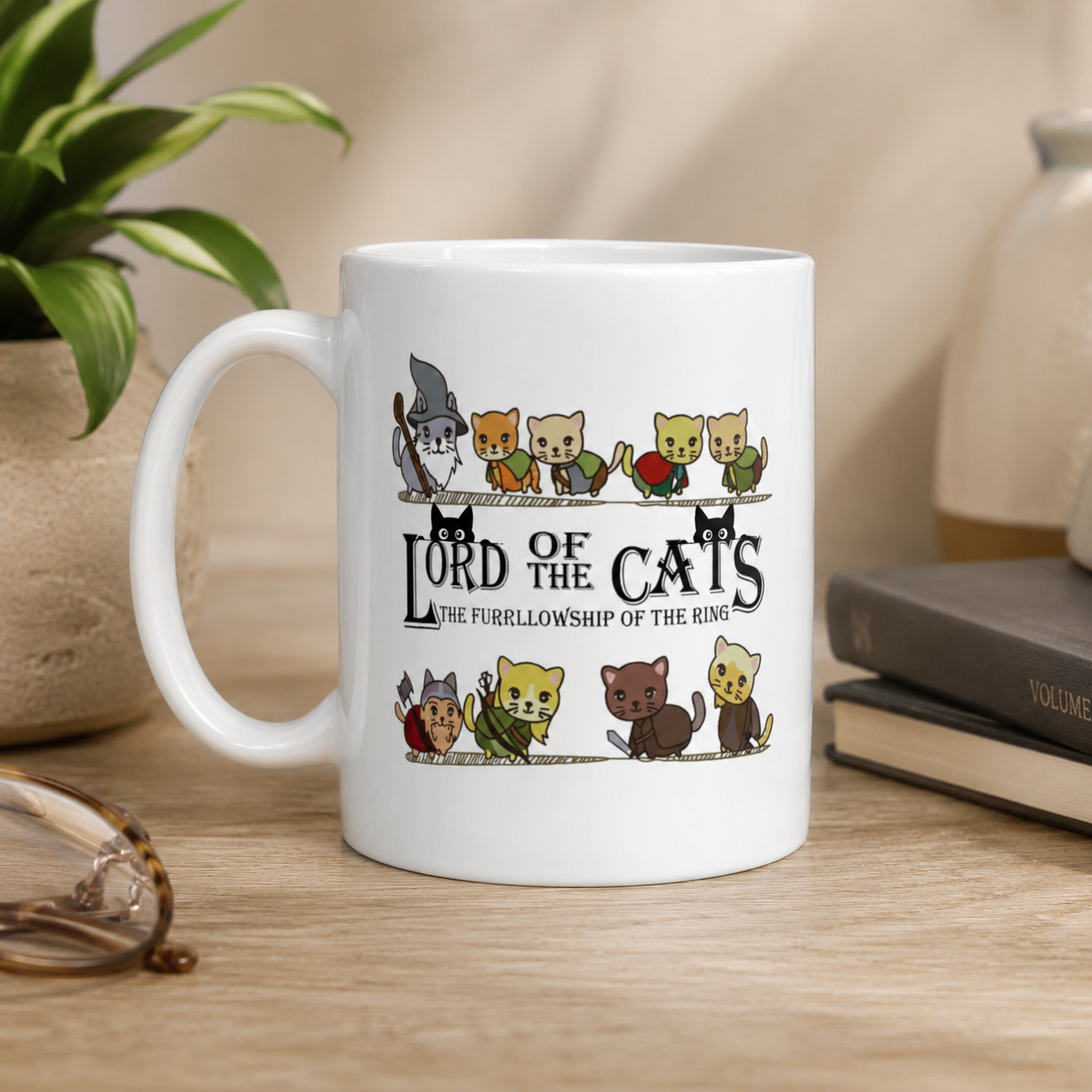 Lord of the Cats Funny Coffee Mug, Cat Lover Gift