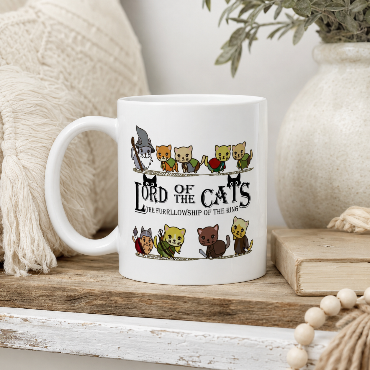 Lord of the Cats Funny Coffee Mug, Cat Lover Gift