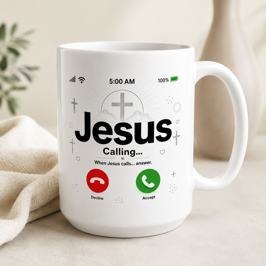 Jesus Calling Mug, Christian Coffee Cup