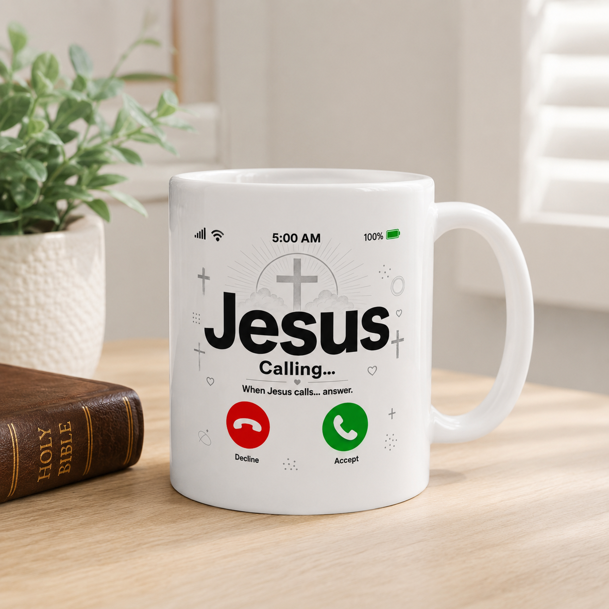 Jesus Calling Mug, Christian Coffee Cup