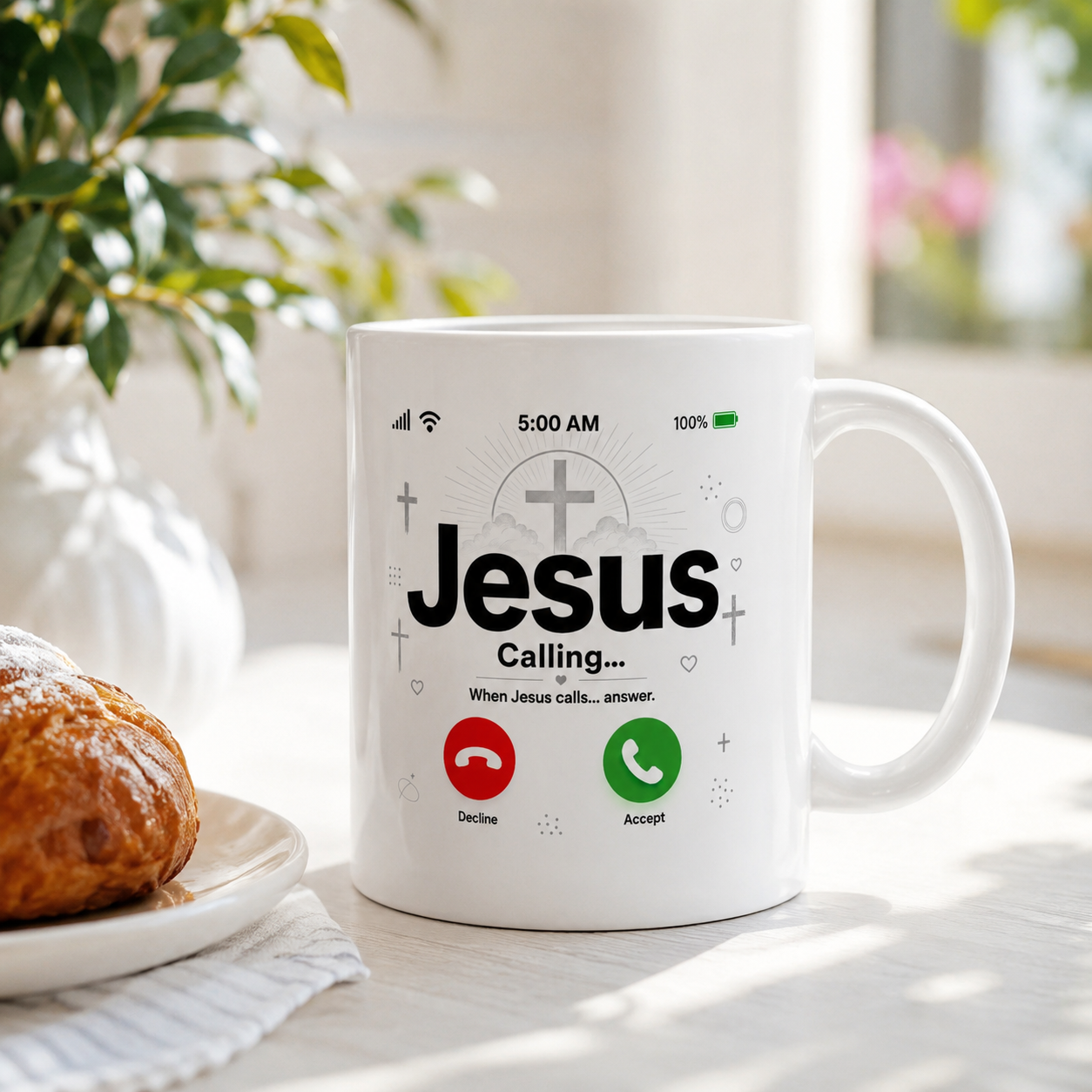 Jesus Calling Mug, Christian Coffee Cup