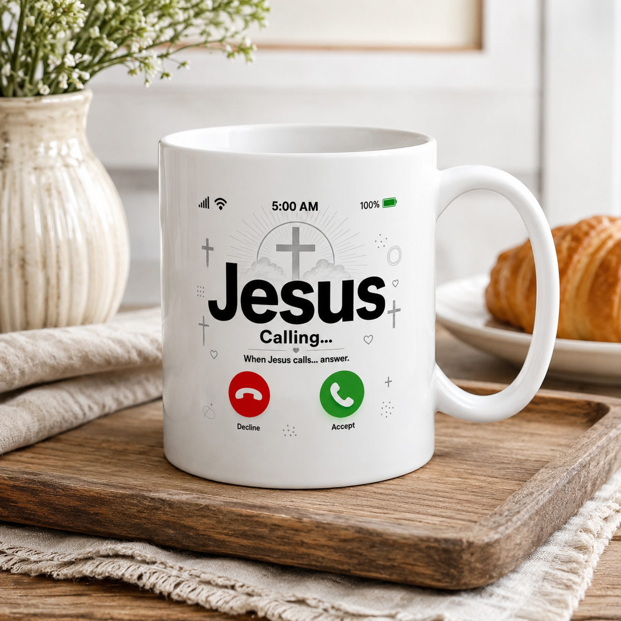 Jesus Calling Mug, Christian Coffee Cup