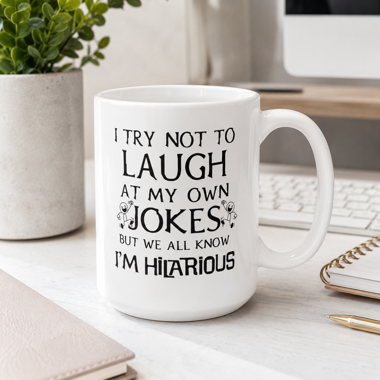 Funny Joke Coffee Mug, Gift for Friends Cup