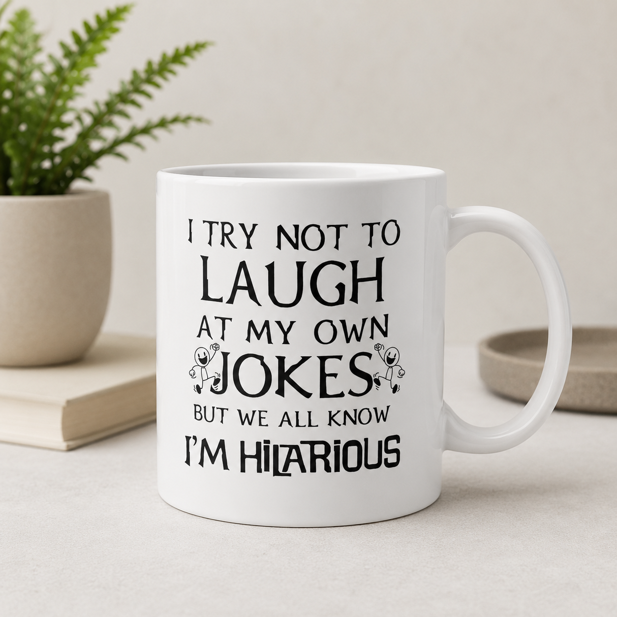 Funny Joke Coffee Mug, Gift for Friends Cup