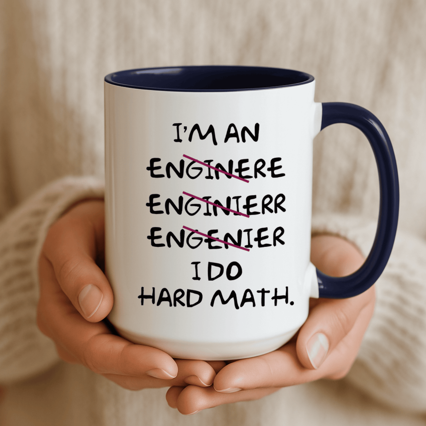 I Do Hard Math Engineer Mug, STEM Graduation Coffee Cup