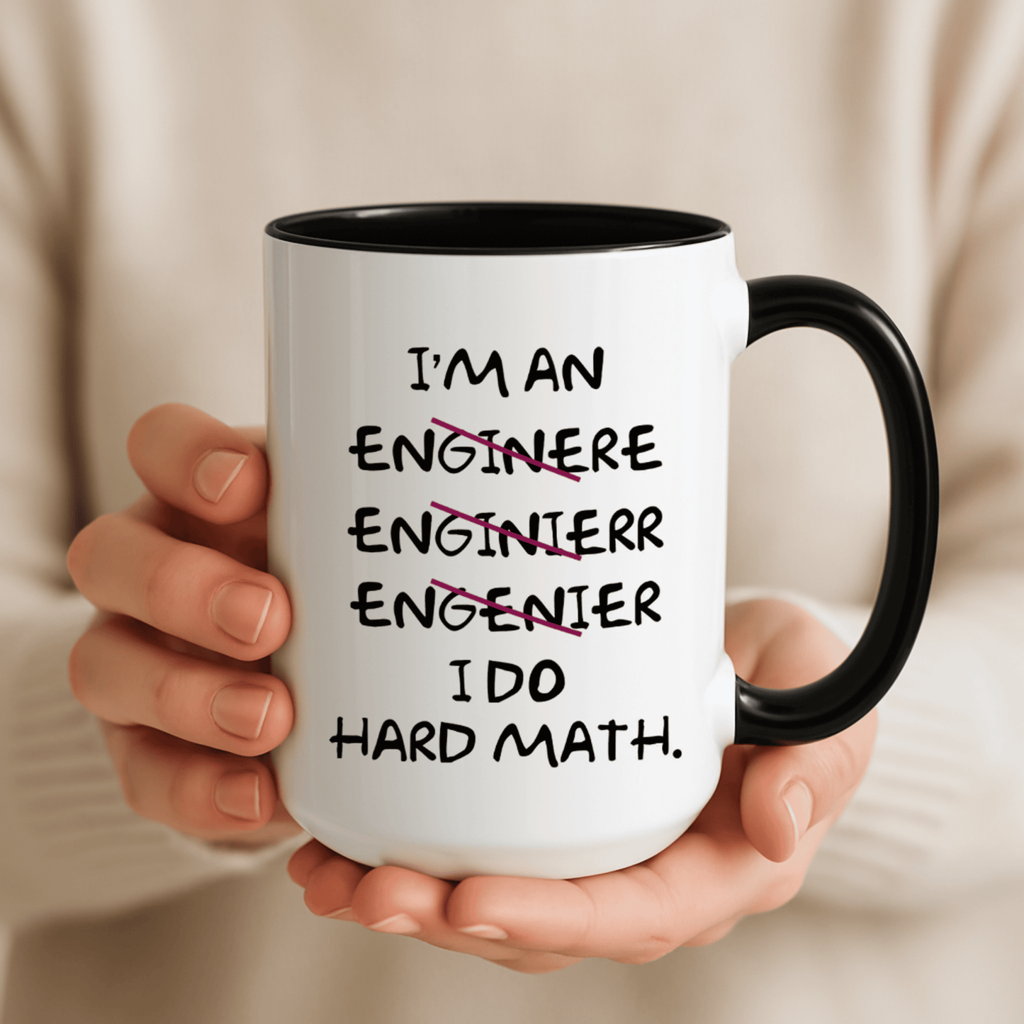 I Do Hard Math Engineer Mug, STEM Graduation Coffee Cup