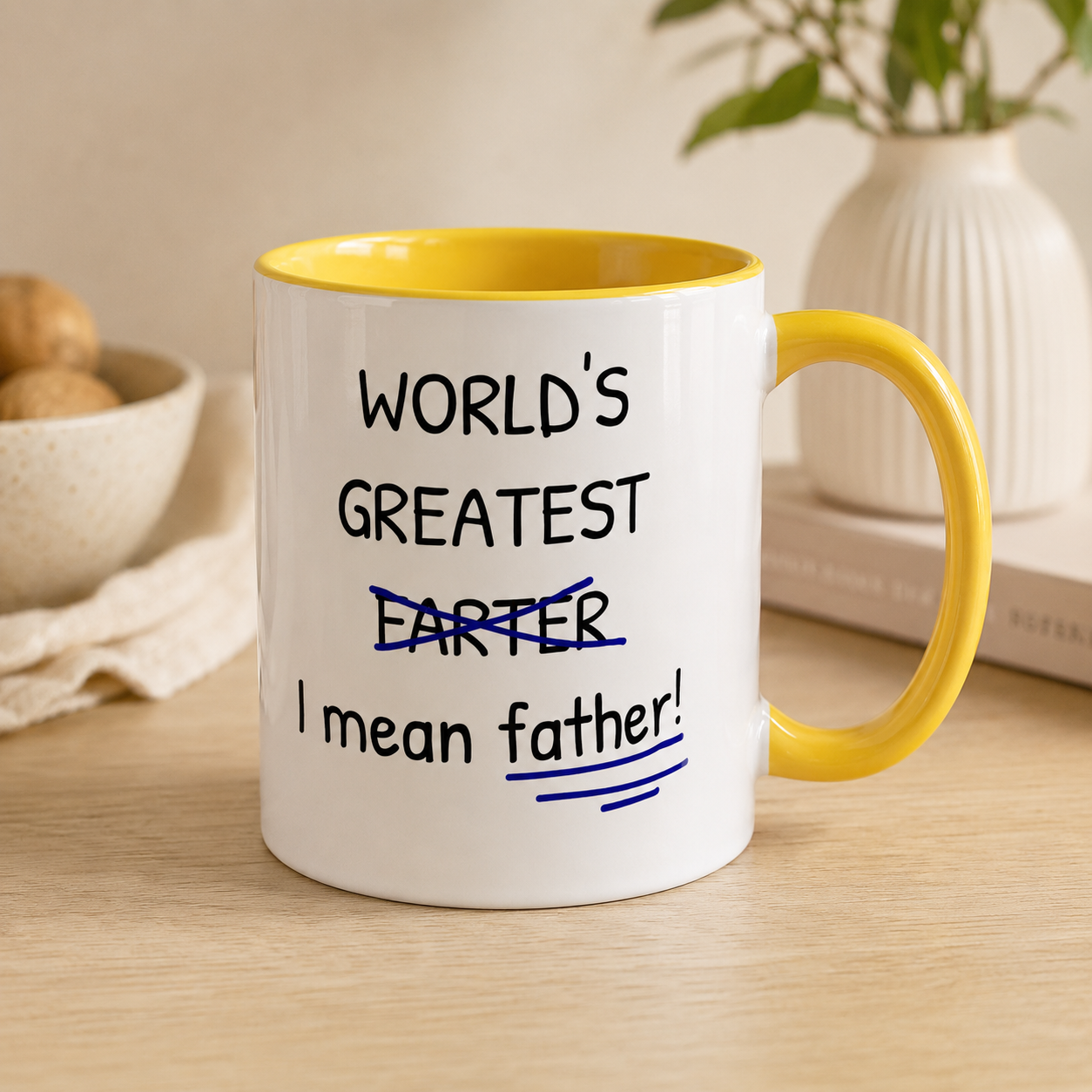 World’s Greatest Farter Mug, Funny Father Coffee Cup, Dad Joke Gift
