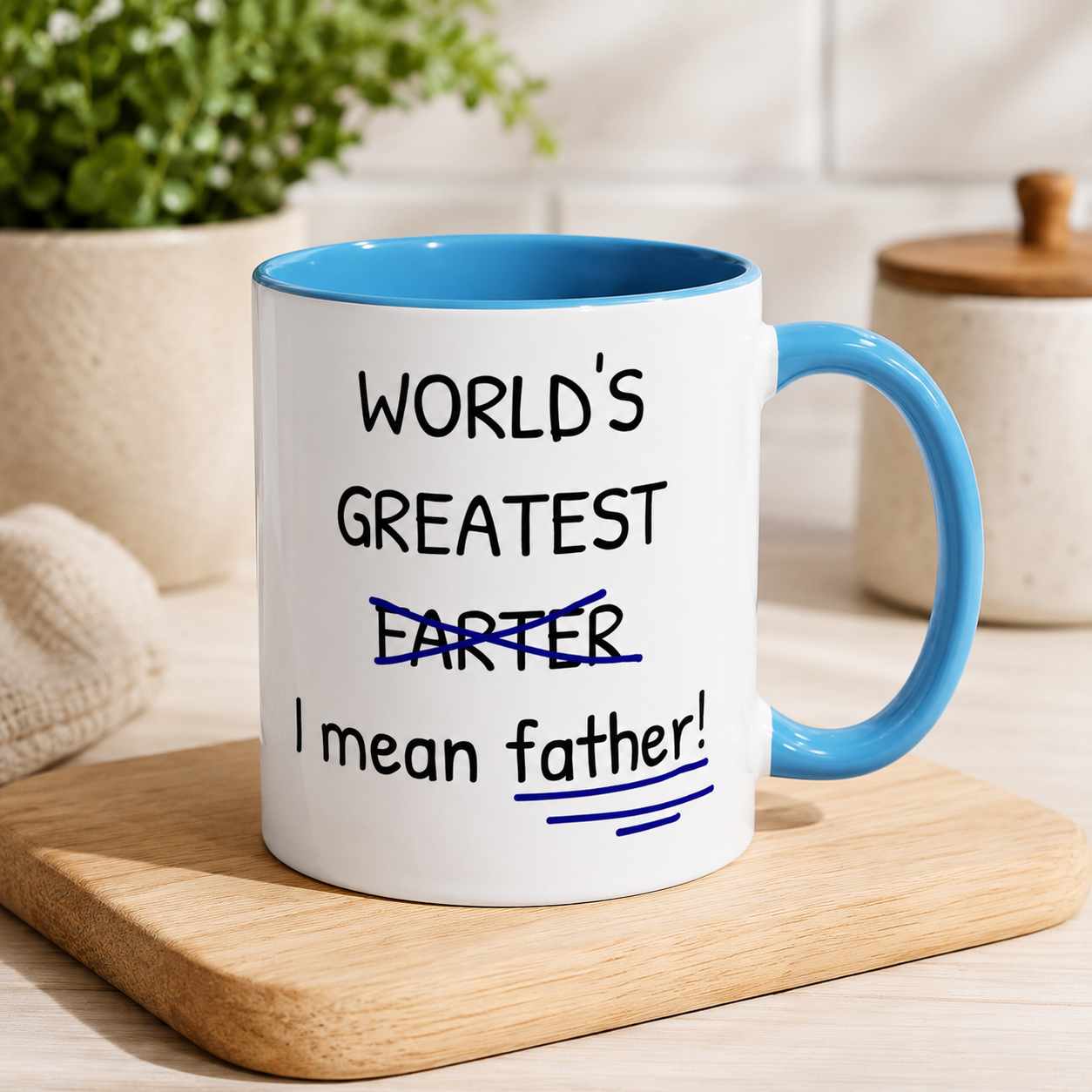 World’s Greatest Farter Mug, Funny Father Coffee Cup, Dad Joke Gift