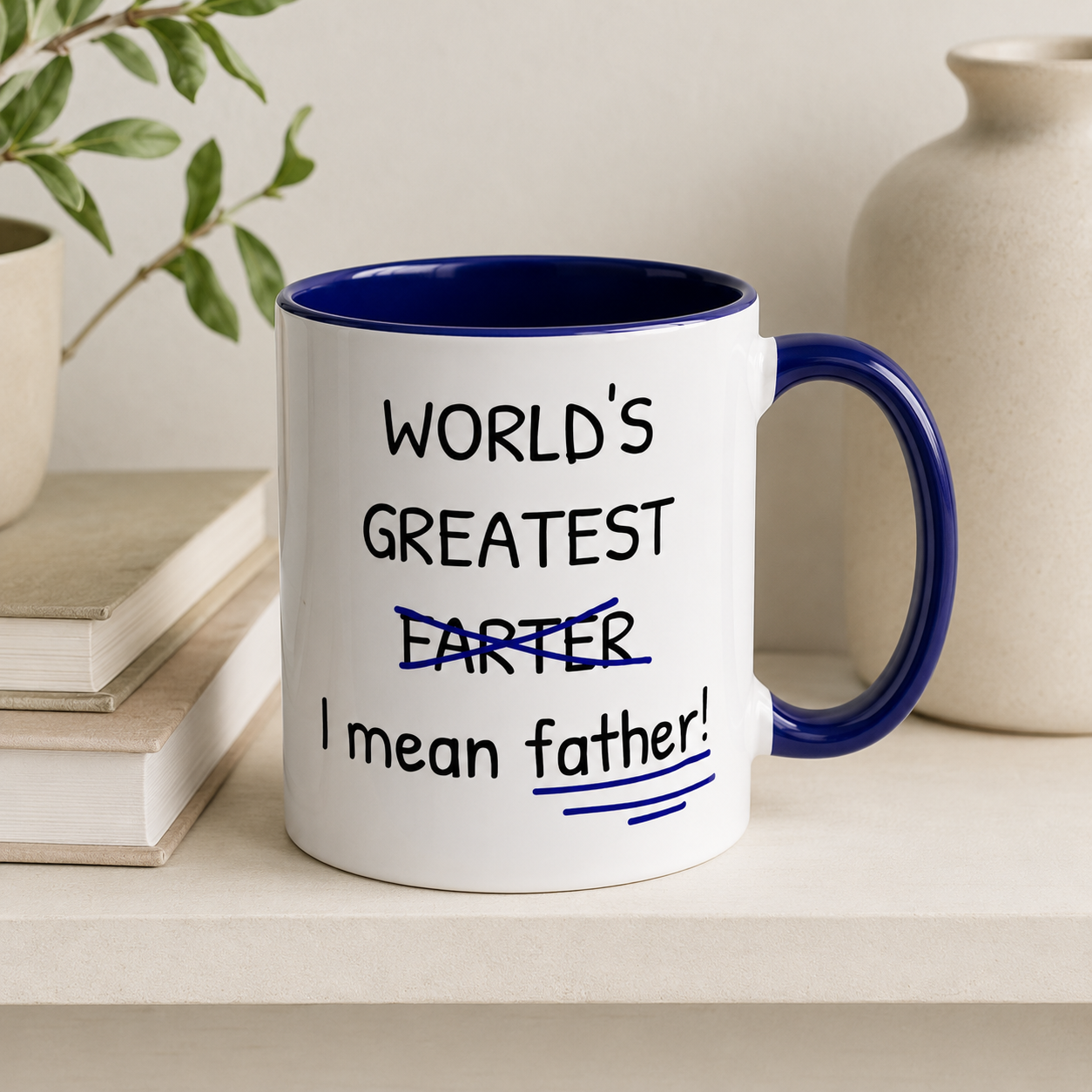 World’s Greatest Farter Mug, Funny Father Coffee Cup, Dad Joke Gift