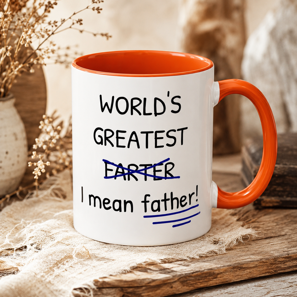 World’s Greatest Farter Mug, Funny Father Coffee Cup, Dad Joke Gift