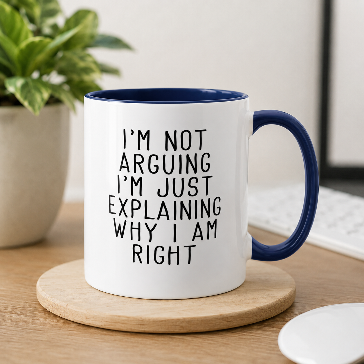 I’m Not Arguing Mug, Funny Sarcastic Coffee Cup