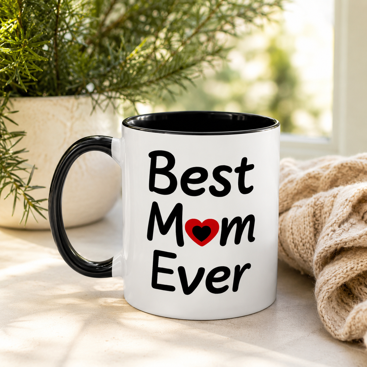 Best Mom Ever Mug, Funny Sassy Cat Coffee Cup