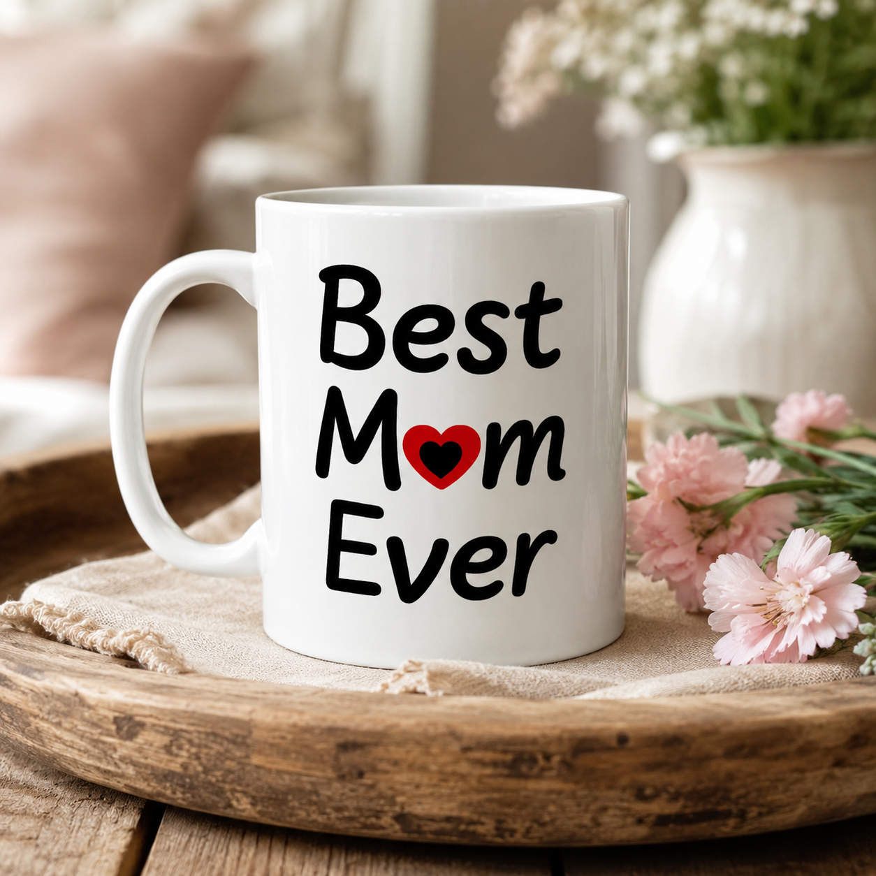 Funny Best Mom Ever Coffee Mug, Sassy Cat Mother Gift