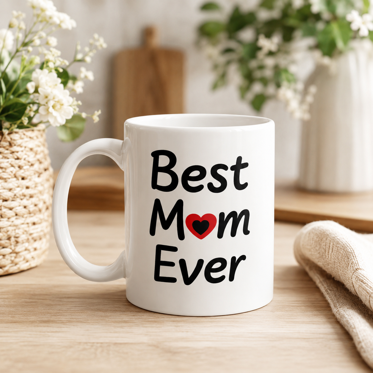Funny Best Mom Ever Coffee Mug, Sassy Cat Mother Gift