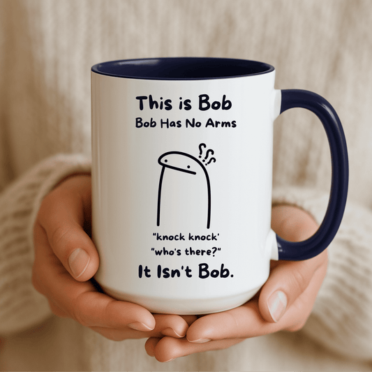 This Is Bob Mug, Funny Knock Knock Joke Coffee Cup