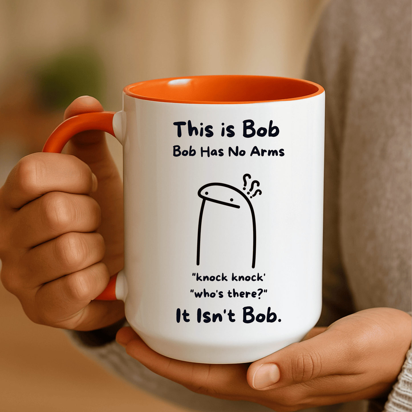 This Is Bob Mug, Funny Knock Knock Joke Coffee Cup