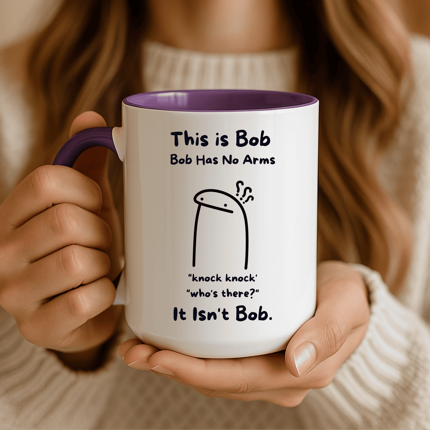 This Is Bob Mug, Funny Knock Knock Joke Coffee Cup