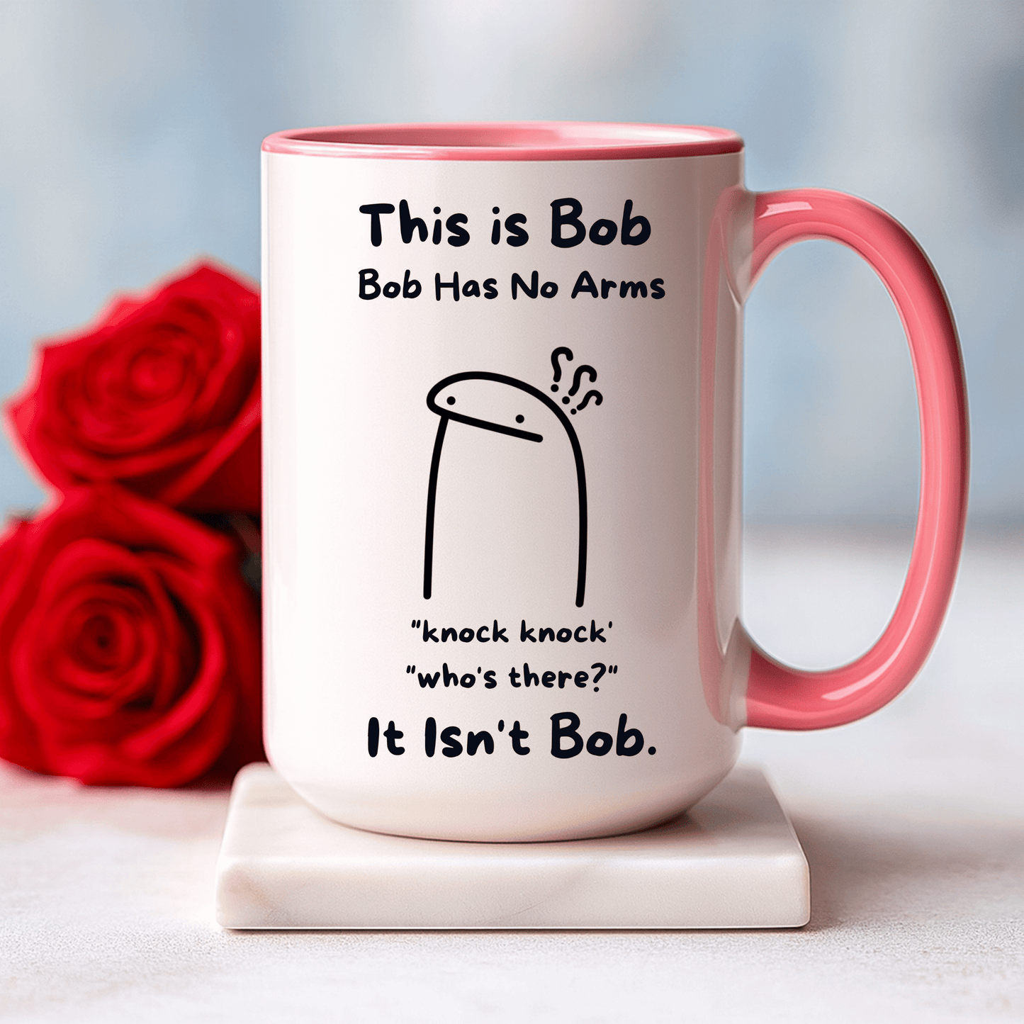 This Is Bob Mug, Funny Knock Knock Joke Coffee Cup