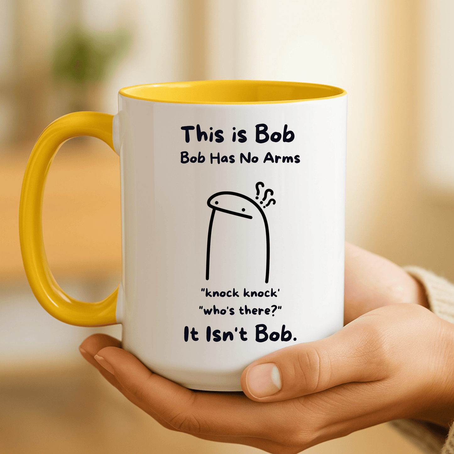 This Is Bob Mug, Funny Knock Knock Joke Coffee Cup
