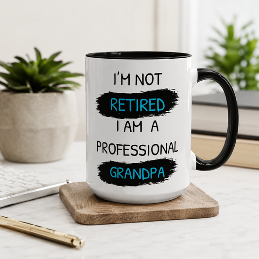 Professional Grandpa Mug, Funny Retirement Coffee Cup