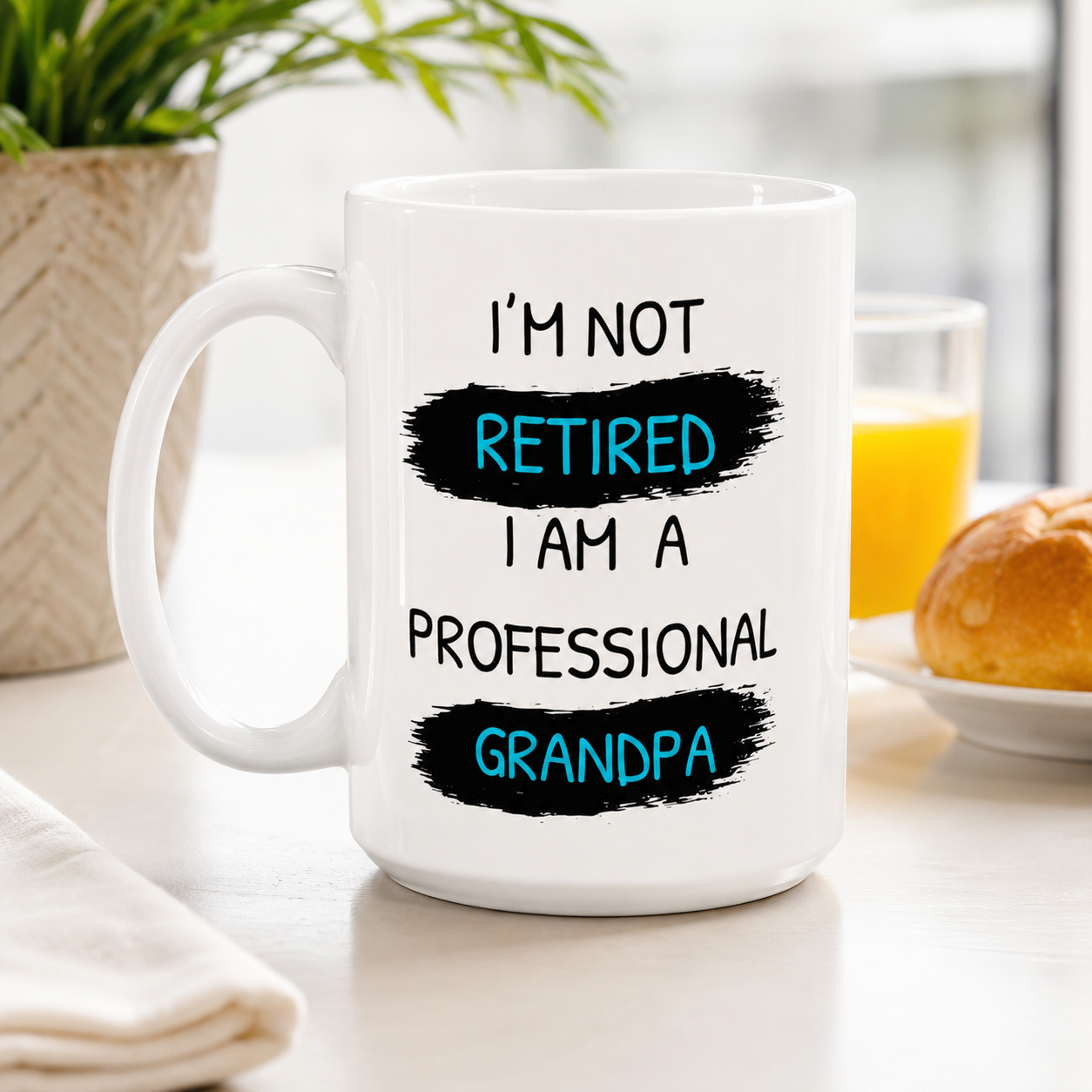 I’m Not Retired Grandpa Mug, Funny Retirement Gift