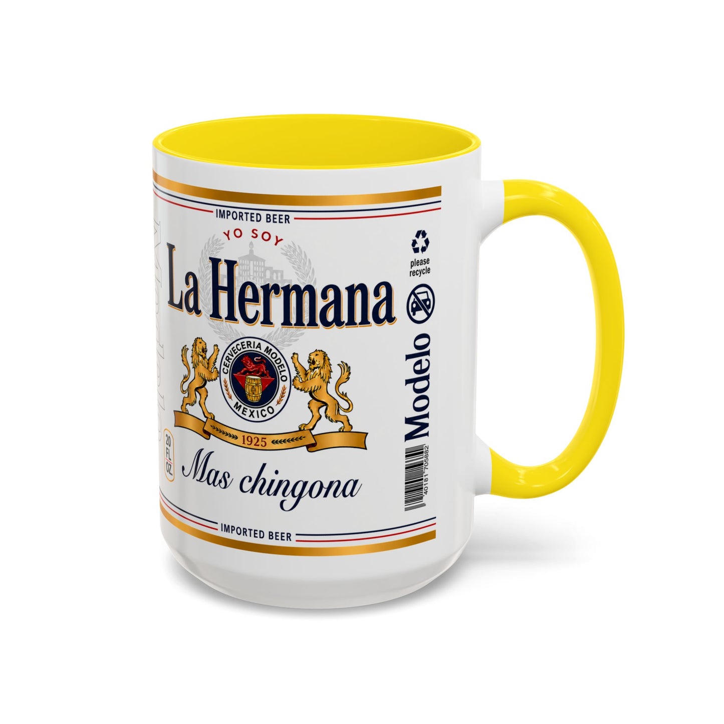 La Hermana Más Chingona Mug, Funny Spanish Sister Coffee Cup