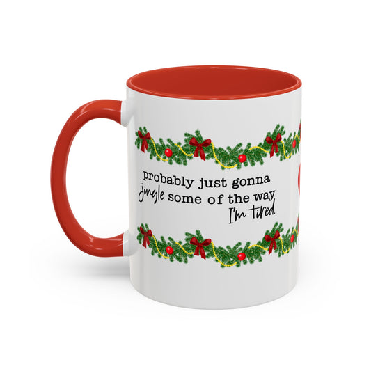Funny Christmas Garland Mug.